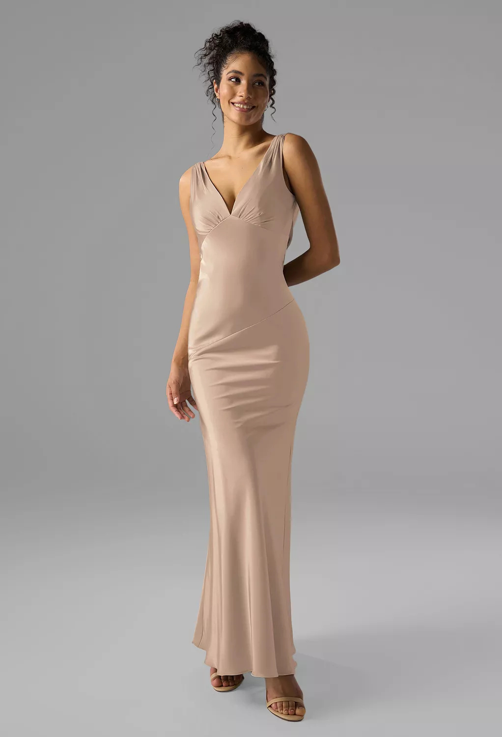 AW Rachael Taupe  Bridesmaid Dresses